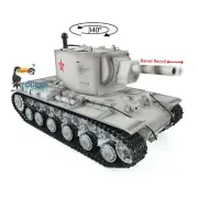 1:16 Henglong 7.0 Plastic RC Tank Model Soviet KV-2 RTR BB IR 3949 Barrel Recoil