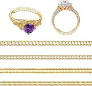 Hopea Jewels® Premium Ring Adjuster for Loose Rings Invisible (4 Sizes & 4 Pcs, Gold) (Coil (Gold))