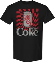 Warped Checkerboard Can Diet Coke T-Shirt
