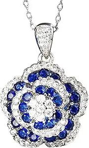 [Razzberry] Luxury Crystal Zirconia Camelia Jewellery, White Gold Plating, with included Velvet Gift Box