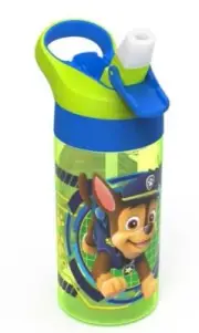 Paw Patrol Kids Water Bottle 17.5 Oz NEW Zak Designs BPA Free Chase Skye Rubble