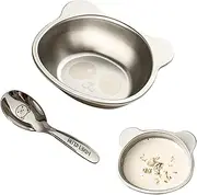 Kids Stainless Steel Plates - Scalding-Resistant Small Bowls 450ml - Feeding Serving Camping Plates, Stainless Steel Plates for Kids