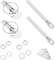 Gatuida Racing Sports Car Hood Locks Quick Release Pin Bucket Bracket and Locking Aerial Bucket Hooks in Stainless Steel