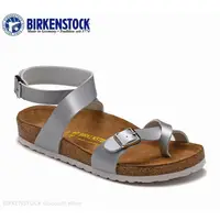 在飛比找蝦皮購物優惠-Birkenstock yara 女鞋經典軟木銀色啞光涼鞋 