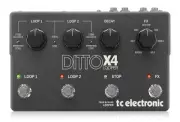 TC Electronic DITTO X4 LOOPER Simple and Intuitive Dual-Track Guitar Looper