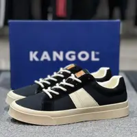在飛比找蝦皮購物優惠-KANGOL 袋鼠 男帆布鞋 麂皮x帆布 拼接 帆布鞋 63