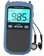 Portable AM/FM/SW Radio with Best Reception,900mAh Walkman Radio with LCD