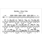 SKRILLEX -DIRTY VIBE DRUM REMIX 鼓譜