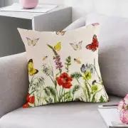 Square Throw Pillowcover Pastoral Style Cushion Cover Sofa/Bed