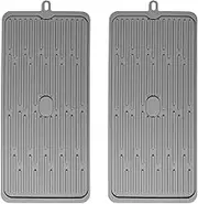 2 Pack Grey Dish Drying Mats, Good Grips Large Silicone Drying Mat,Silicone Kitchen Countertop Drying Mat for Pots, Pans, Glassware, Silverware