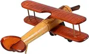 Table Top Airplane Decor Miniature Airplane Model Wooden Craft for Living Room for Aviation Fans
