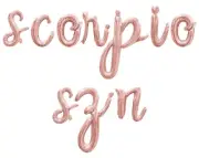 SCORPIO SZN Cursive Script Letter Balloon Banner - DIY Birthday Party Decoration
