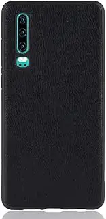 LYX Magic Color PU + TPU Protective Case for Huawei P30(Black) Smooth Feel and Quality Assurance (Color : Black)