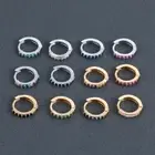 Conch Snug Colorful CZ Earrings CZ Ear Piercing Zircon Ear Stud Cubic Zirconia