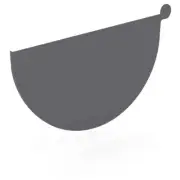 SA NEW Stratco Half Round Gutter Stop End Granite