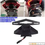 For Ducati Panigale V4 R/S Tail Tidy License Plate Holder &LED Turn Signal Light
