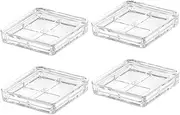 Vaguelly 4pcs Plastic Empty Case Eyeshadow Palette Diy Makeup Tool Travel Palette Lightweight Easy to Carry