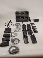 BF-888S Two Way Radio Long Range 16 CH Radio and Tenway Earpiece 6 Pack