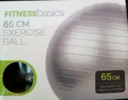 Fitnessbasics 65 CM Exercise Ball Durable, Burst -Resistant