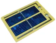 Solar Cell, Voltage 1.0V (Voc), Current 250mA Isc (Typ), Size 62x46mm