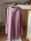 NWT SHIBEVER Womens Long Sleeve Top Casual Loose Size Medium Heathered Mauve