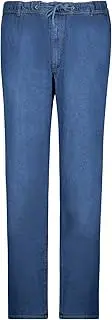 [ADAMO] Men's Jeans Jogging Bottoms Long in Plus Sizes up to 12XL, mid-Blue, 10X-Large Plus