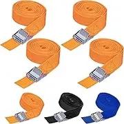Mardatt 4Pcs Orange Tie Down Strap Lashing Strap, 1" x 10 Ft Tie Down Straps Cargo Straps with Cam Buckle Adjustable Buckle Straps, Heavy Duty Ratchet Tie Down Straps Cinch Strap for Cargo, Luggage