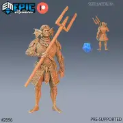 Triton Warrior A | Epic Miniatures | RPG D&D Pathfinder Wargaming | 25-28mm