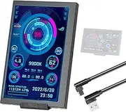 Daseeme Inch Computers for Mini ITX Box IPS Type-C Secondary Screen CPU GPU RAM HDD ing USB Display Need to be paed with AIDA64 Software