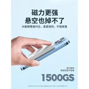 磁吸充電寶適用iphone14快充無線Magsafe便攜小巧12超大容量20000毫安蘋果iphone13超薄11移動電源14promax