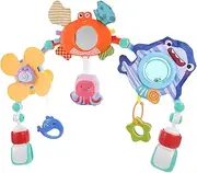 Abaodam Multi- Shape Baby Stroller Arch Toys Newborn Toys for 0-1 Year Old Safe Sturdy Baby Pram Rattles Arch