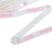 11 Yard Sequins Trim Ribbon 0.5 Inch Sequin Gimp Braid Trim, Colored White