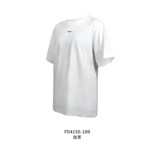 NIKE 女短袖T恤-純棉 休閒 上衣 白黑 (8.9折)