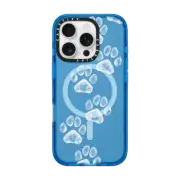 iPhone 16 Pro Impact Case MagSafe Compatible small cute white paw prints for dogs and cats lovers