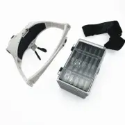 Magnifying Glasses LED Light Lamp Head Loupe Jeweler Headband Magnifier Glasses
