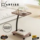 Artiss Coffee Table Snack Side Movable End Table C Shaped Under Couch Sofa NEW