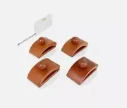 Katai Wooden Quilt Wall Hangers / 4 Large Clips Dark and Screws for W...