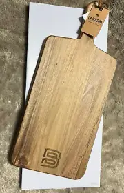 NEW In Box LA Cuisine Charcuterie Board, Cheese/Serving Acacia Wood, Handle