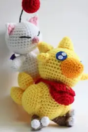 Chocobo and Moogle Final Fantasy IX FF9 Chibi Plushie Amigurumi Stuffed Toy Doll