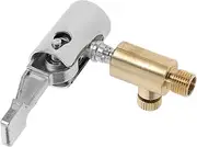 CHILDWEET Tire Air Chuck Adapter Copper Locking Tire Inflator Nozzle for Air Pumps Secure Connection Portable Compact Versatile Use with Various Threaded Nozzles