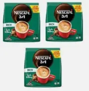 Nescafe 3 in 1 RICH Instant Coffee 25 packs x 3