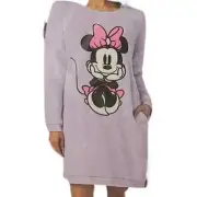 DISNEY Lounger Women Purple XL Minnie Mouse Plush NWT 1