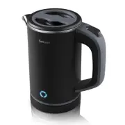 Sekaer Small Electric Tea Kettle Stainless Steel 0.8L Portable Travel Hot Water