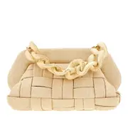[THEMOIRE] THEMOIRE Synthetic straw 'Bios' clutch Woman One Size One Size Beige