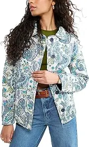 [Vera Bradley] Women's Quilted Jacket with Pockets (Extended Size Range)
