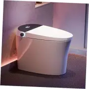 Smart Bidet Toilet, Smart Toilet with Bidet Built in, Pump-assisted Flush,