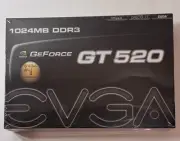 EVGA NVIDIA Graphics Card GeForce GT 520 1024MB DDR3 - New in sealed box