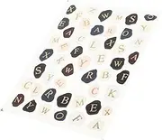 HAPINARY 1 Sheet Letter Stickers Initial Sticker Fingernail Decals Nail Stickers for Nail Art Nail Art Accessories Women Nail Art Sticker Nail Decal Stickers Nail Art Decals