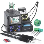 982D Precision Soldering Station with Automatic Calibration, Tiltable Screen,...