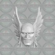 Silver Age Hawkman v2 Katar Hol custom head for McFarlane DC & other figures